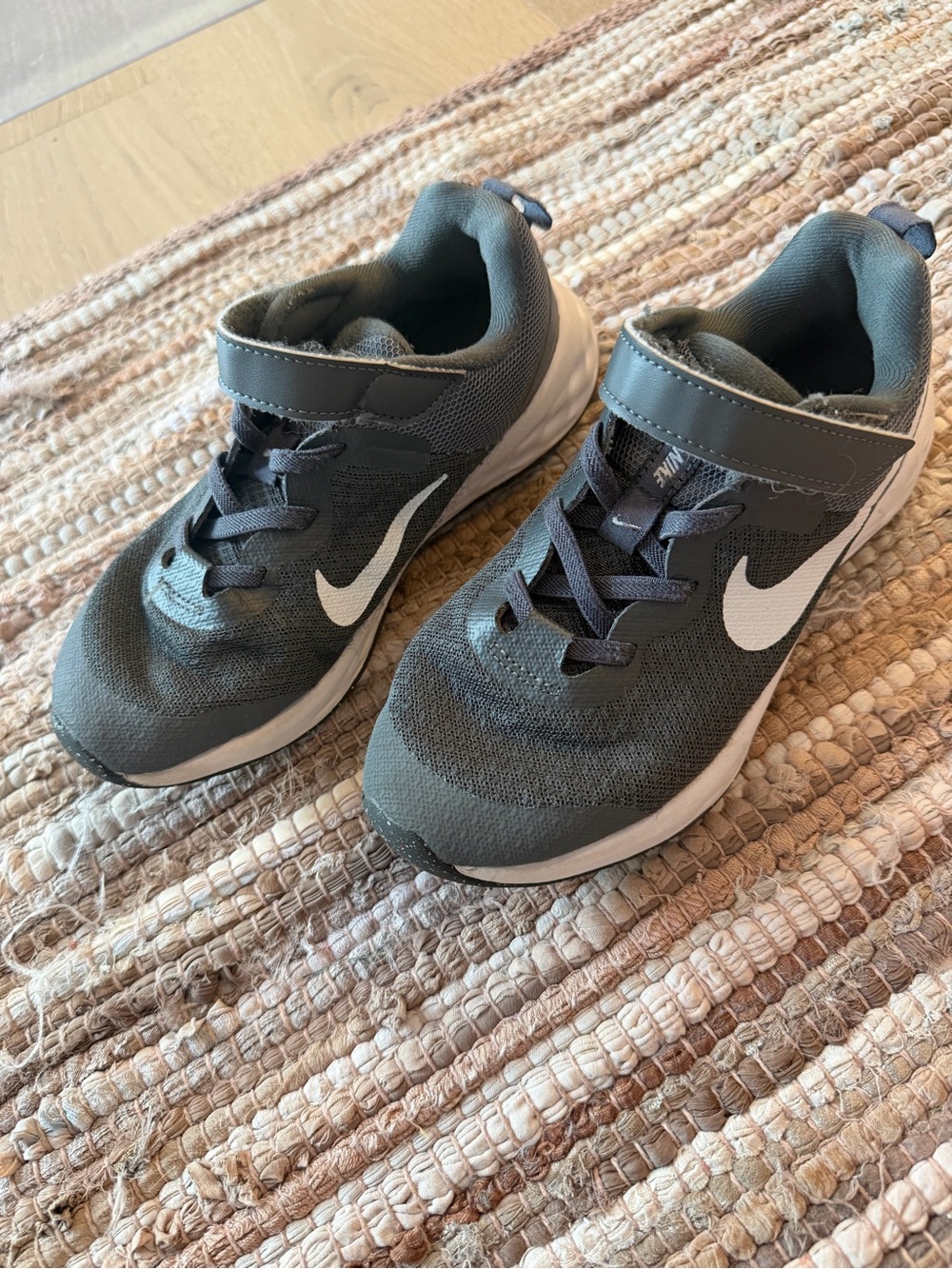 Nike Revolution 6 Gray Running Shoes Kids Size 1Y
